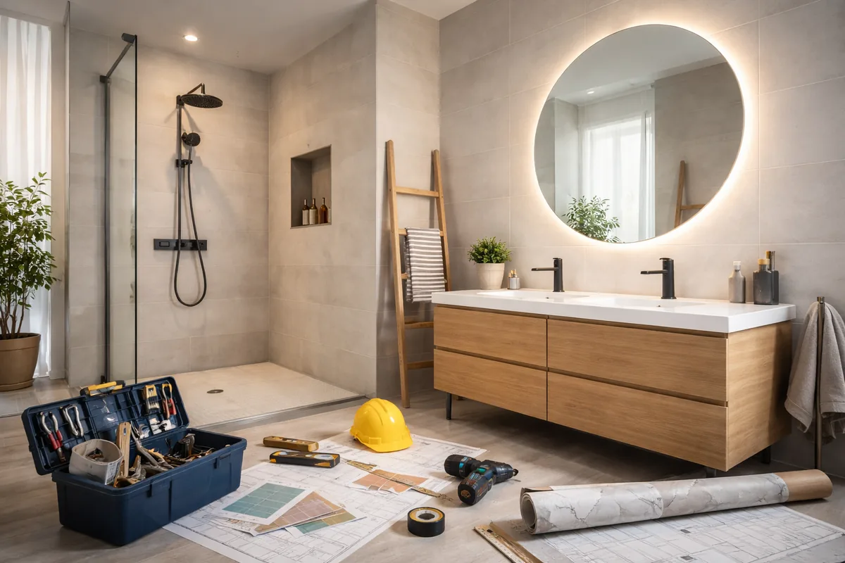 Quel est le budget moyen pour des travaux de salle de bain