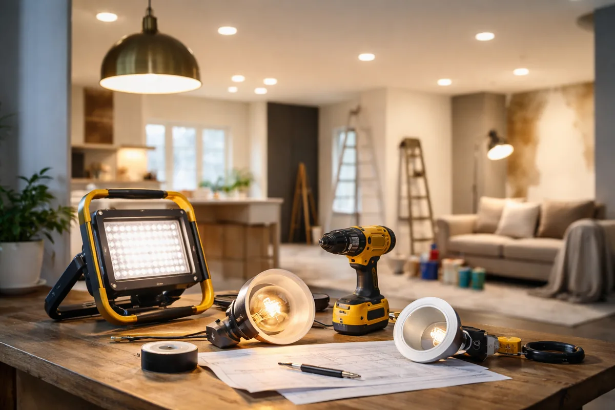 Comment choisir le bon éclairage pour vos travaux d'intérieur